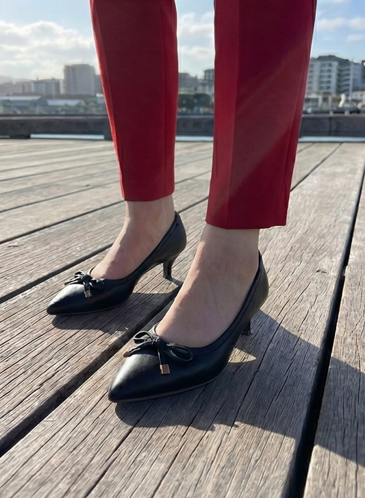 Bow-Line Kitten Heel