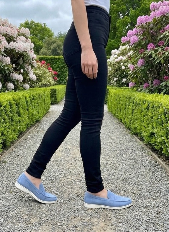 Cambridge Classic - Blue Suede Loafer