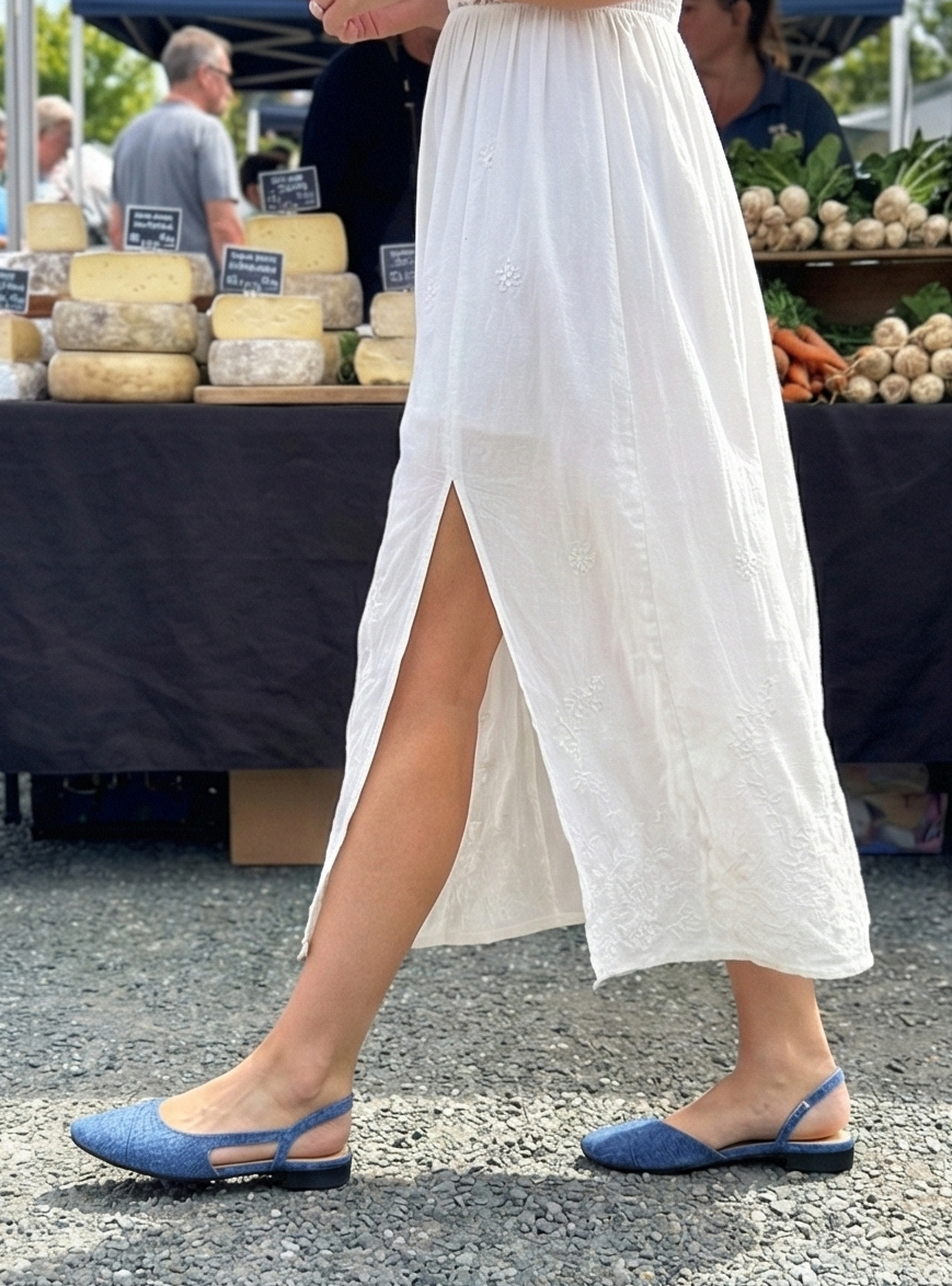 Parisian Slingback - Denim