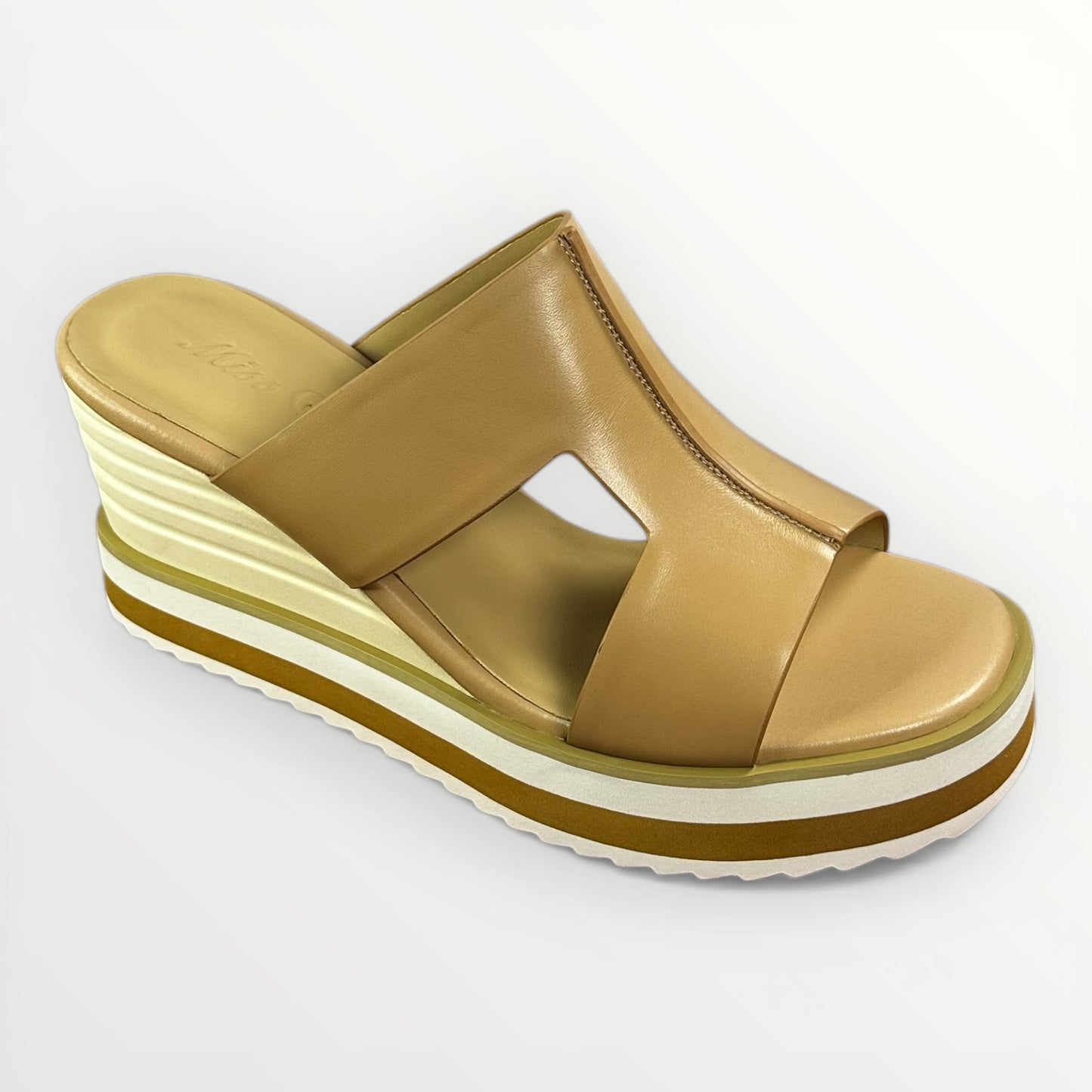 The Waitaki Stacked Wedge Mule