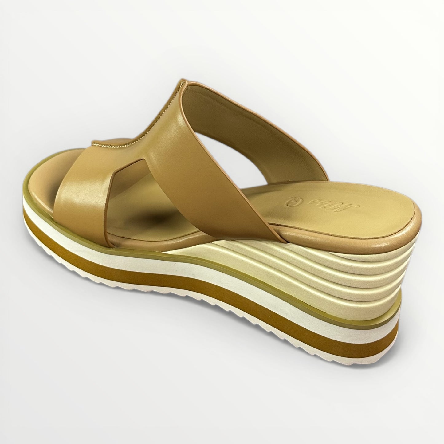The Waitaki Stacked Wedge Mule