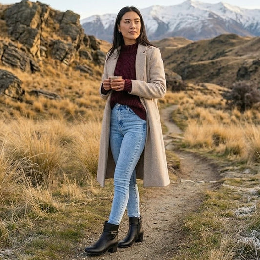 The Wanaka Black Ankle Boot