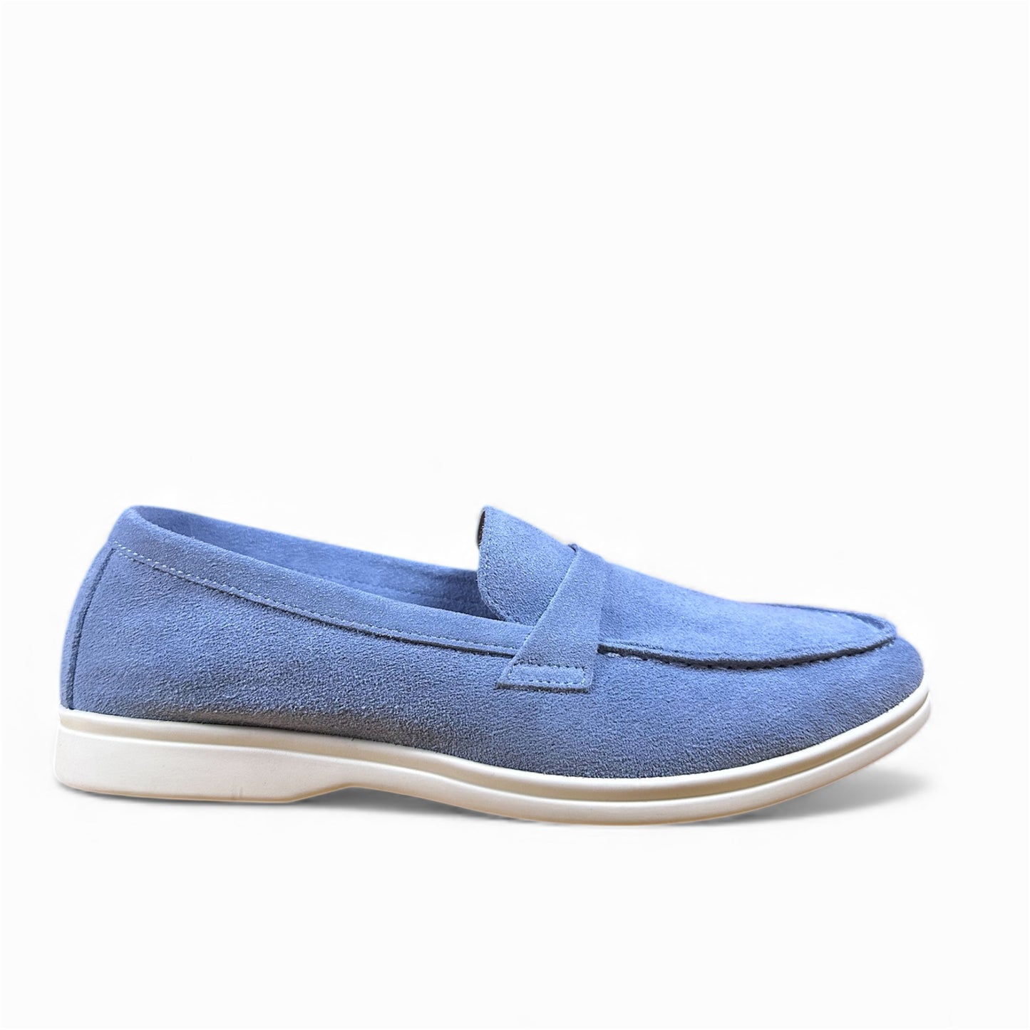 Cambridge Classic - Blue Suede Loafer
