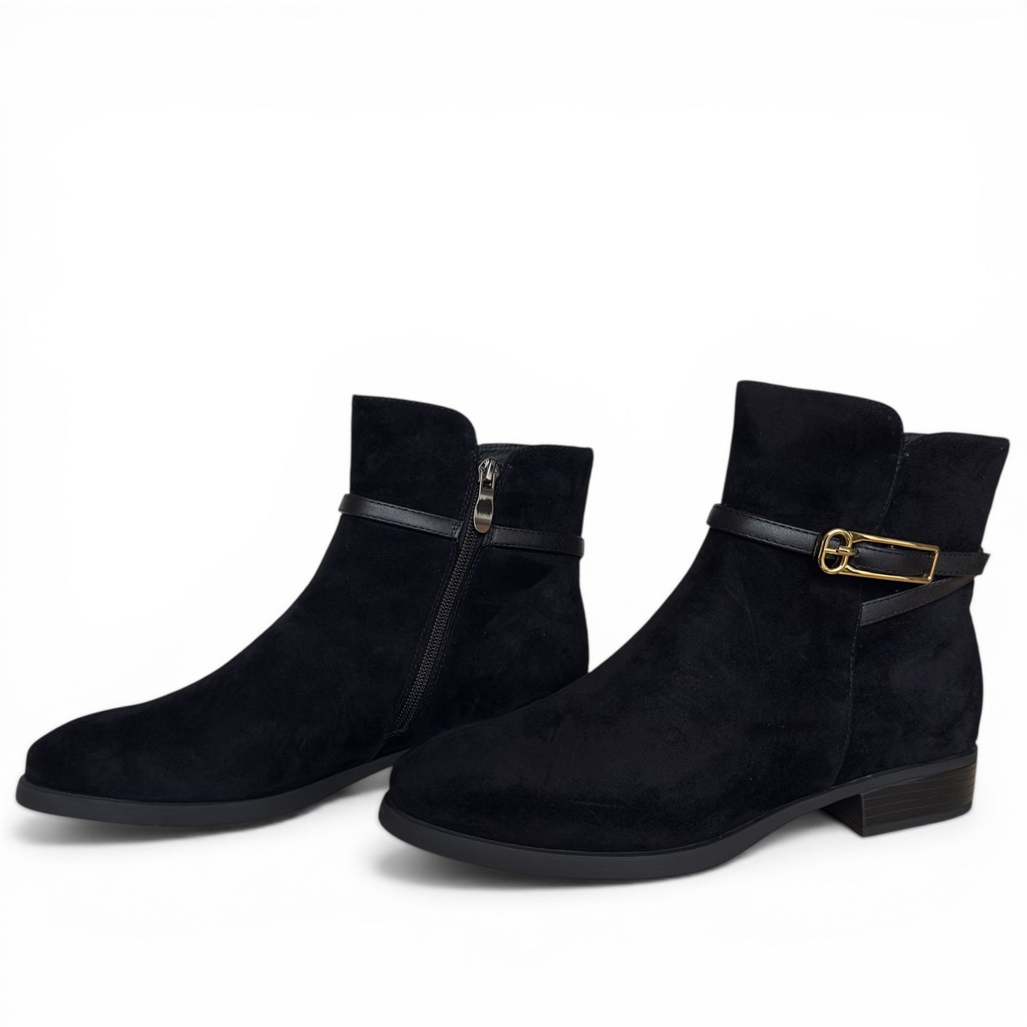 Thorndon Black Suede Ankle Boot