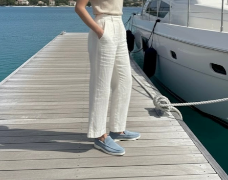 Cambridge Classic - Blue Suede Loafer