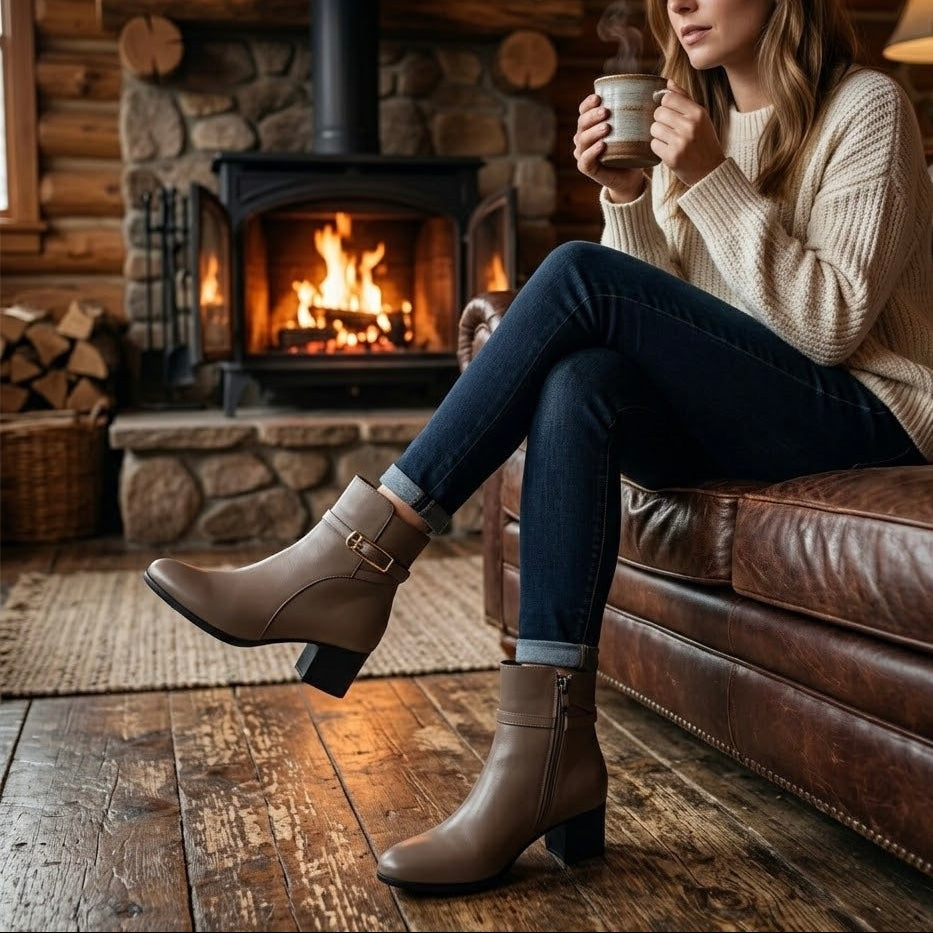 The Wanaka Taupe Ankle Boot